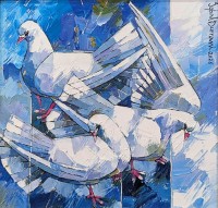 Iqbal Durrani, 18 x 18 Inch, Oil on Canvas, Figurative Painting, AC-IQD-307